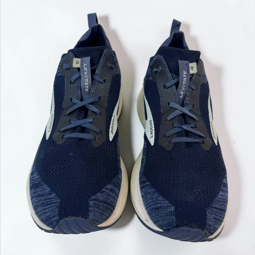 Brooks Levitate 4.0 Men's Navy Running Shoes Size 12 Excellent Energize Knit